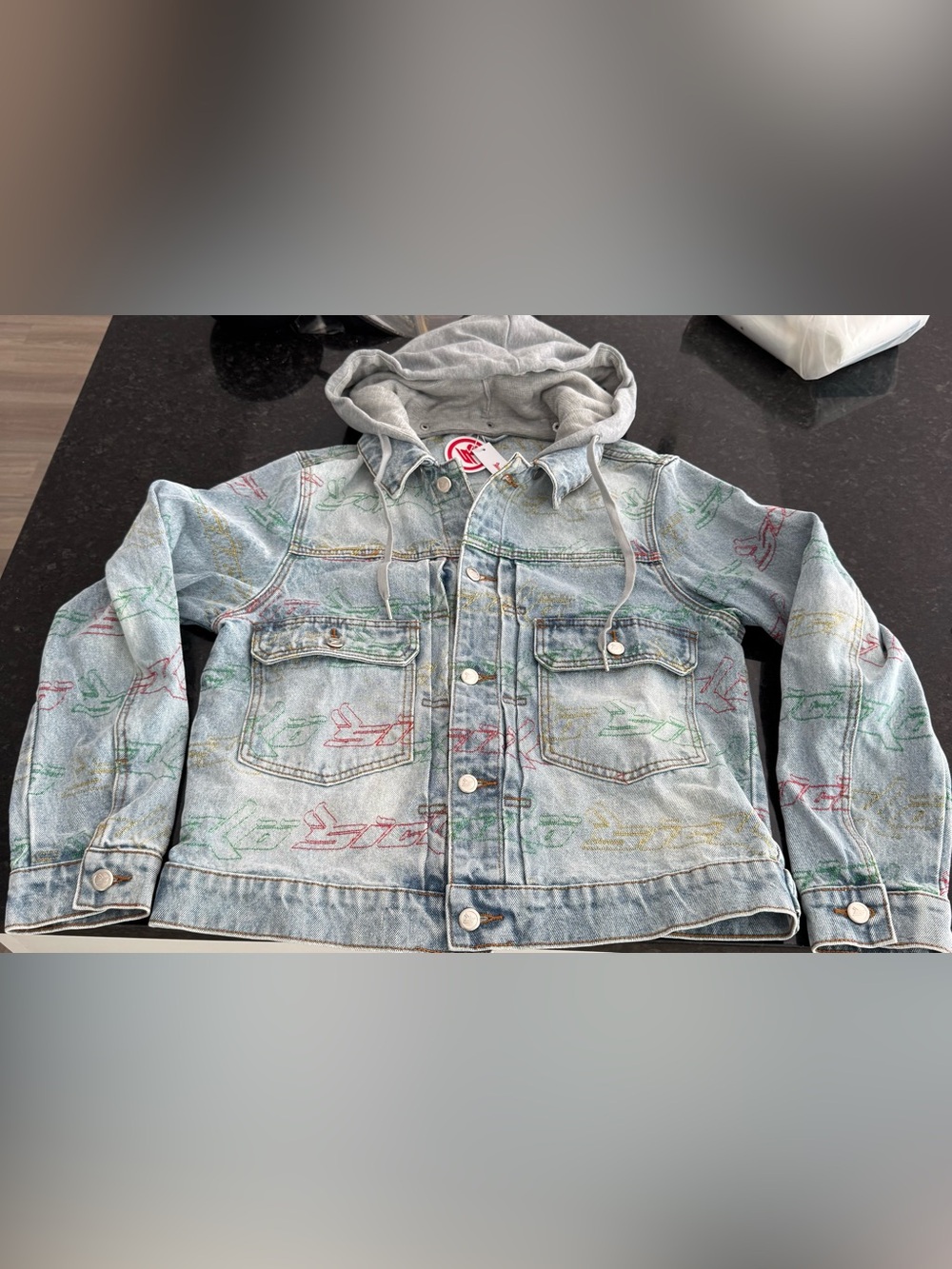 Sicko Born From Pain Repeater Denim Jacket Large New